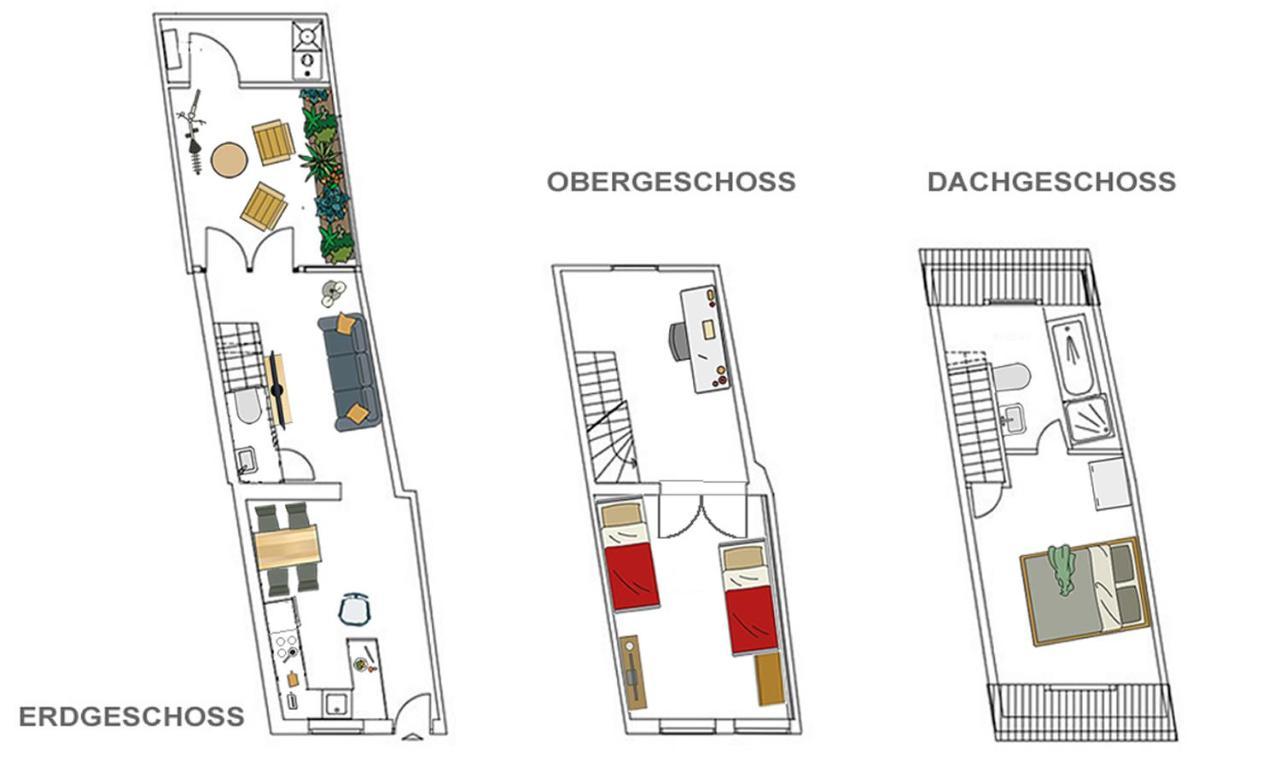 Altstadthaus "Schlaegertwiete Nr.3" Lüneburg Eksteriør bilde